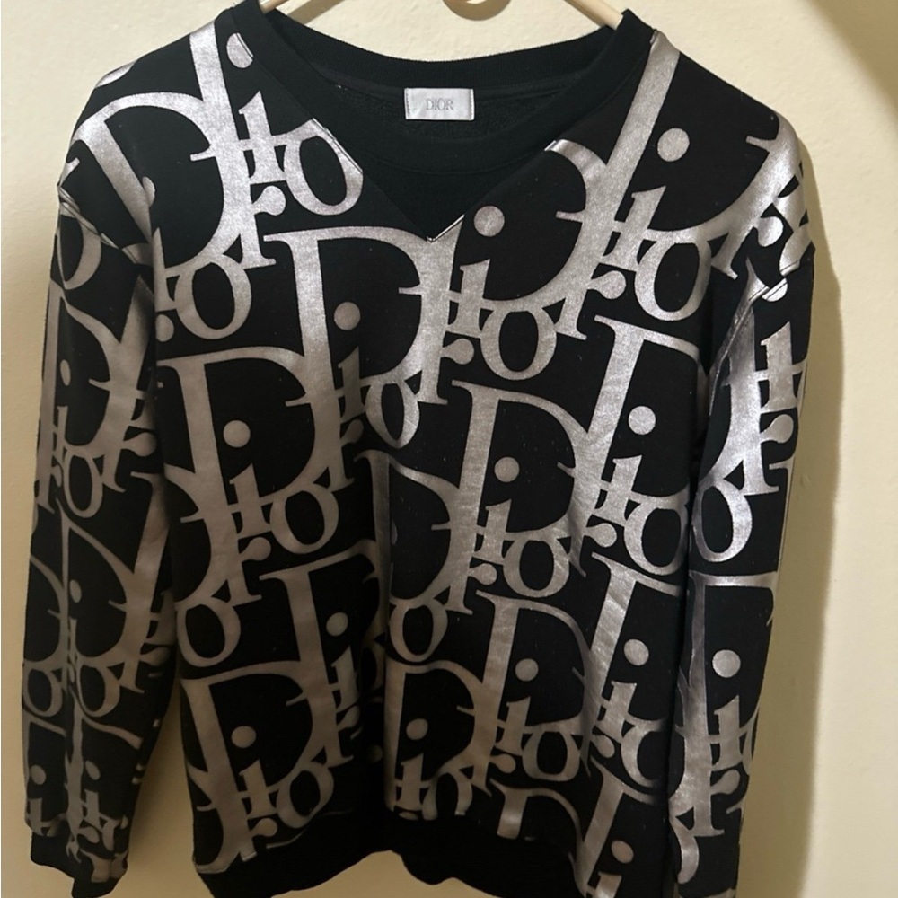 Dior Black and Silver Men's Sweater